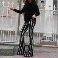 Zodiac Textile Striped Spanish Leg Pants