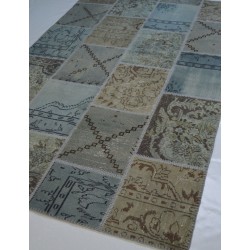 Cream Colorful Patchwork Carpet