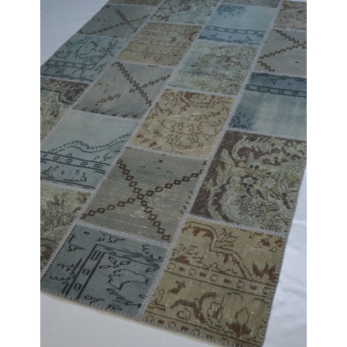 Cream Colorful Patchwork Carpet