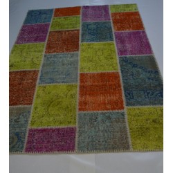 Yellow Orange Patchwork Carpet