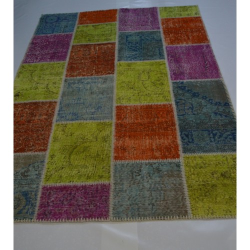 Yellow Orange Patchwork Carpet
