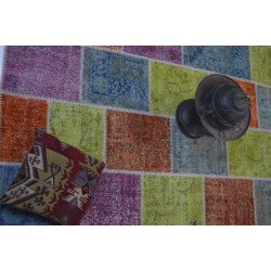 Yellow Orange Patchwork Carpet