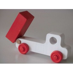 Ahşap Boyalı Damperli Kamyon